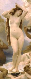 La nascita di Venere (dettaglio) di William-Adolphe Bouguereau